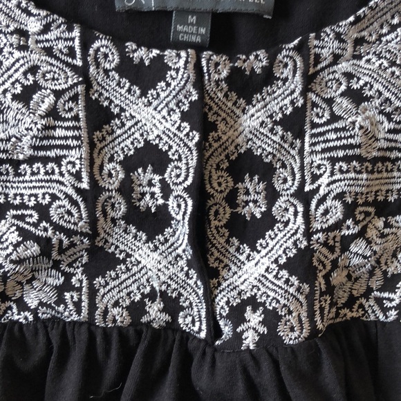 AdriennePapel black embroidered boho top - Picture 7 of 8